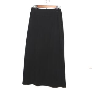 The Territory Ahead Black Wool Maxi Skirt Size 10